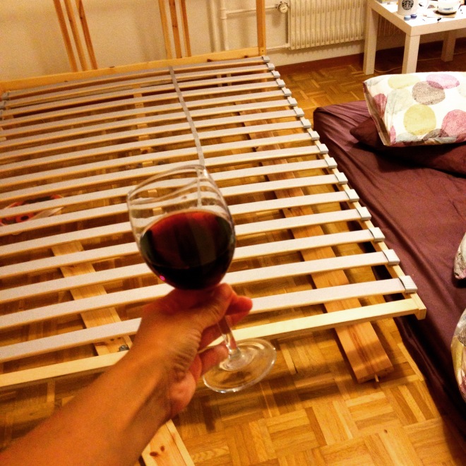 Discovery: wine makes bed disassembly much more enjoyable
